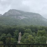 View of Hickory Nut Falls from Burntshirt Vineyards