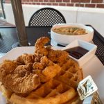 chicken and waffles and shrimp and grits at Williamsburg VA restaurants