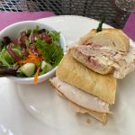 sandwich and salad