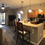 Club Wyndham Bonnet Creek review - living area and kitchen