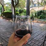 glass of wine at wineries near Williamsburg VA
