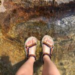 teva sandals in water