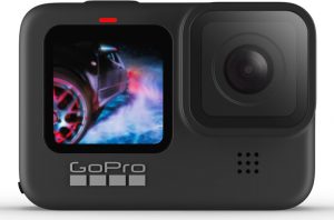 A front-facing Go Pro Hero 9