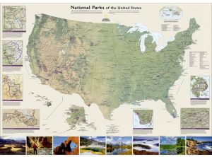 National Parks Topgraphical map