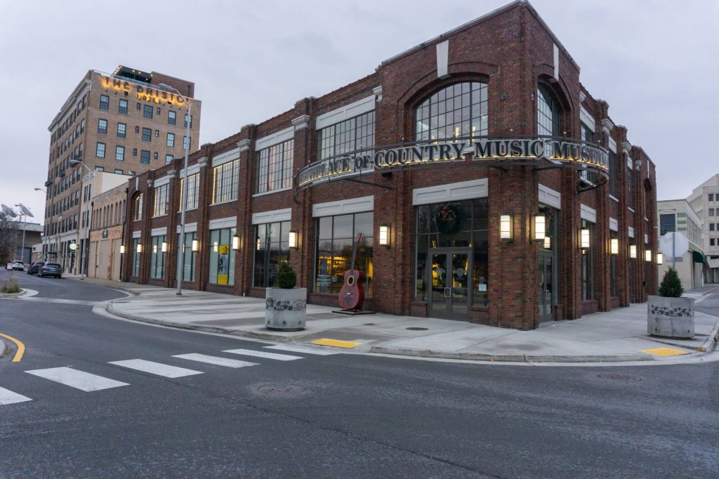 Exterior of the Birthplace of Country Music Museum in Bristol, TN.