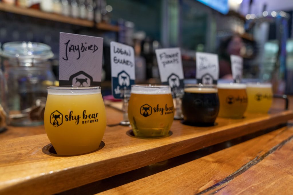 flight of beer