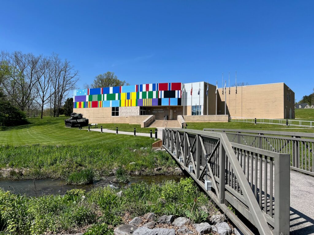 bridge leading to the exterior of the PA Military Museum