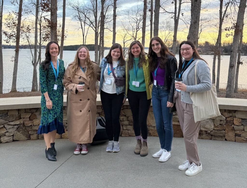 Friends pose for a group photo at one of the Southern Travelers Explore travel blogging conferences.